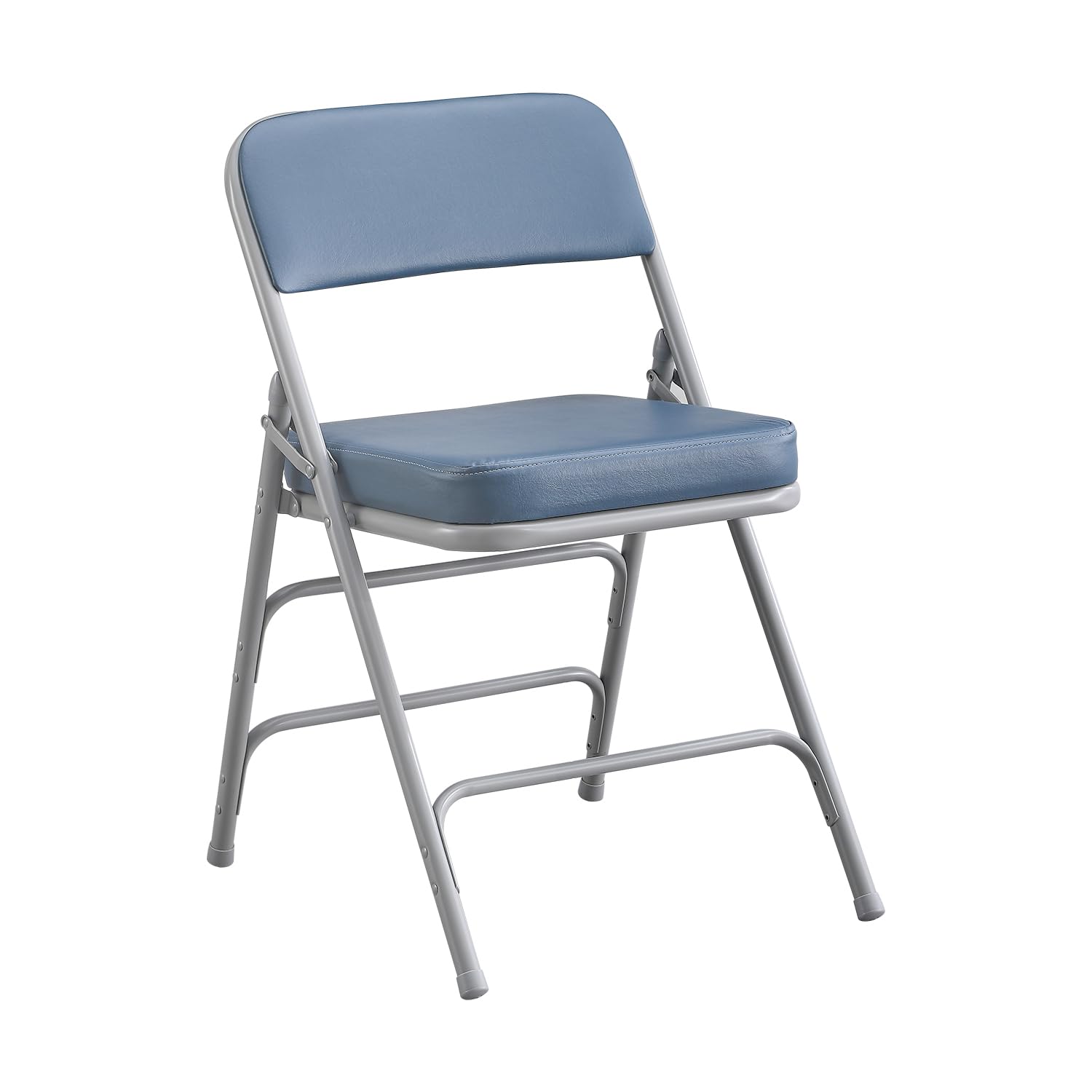 BOOSDEN Blue Padded Folding Chairs, Foldable Chair with Thick Cushion