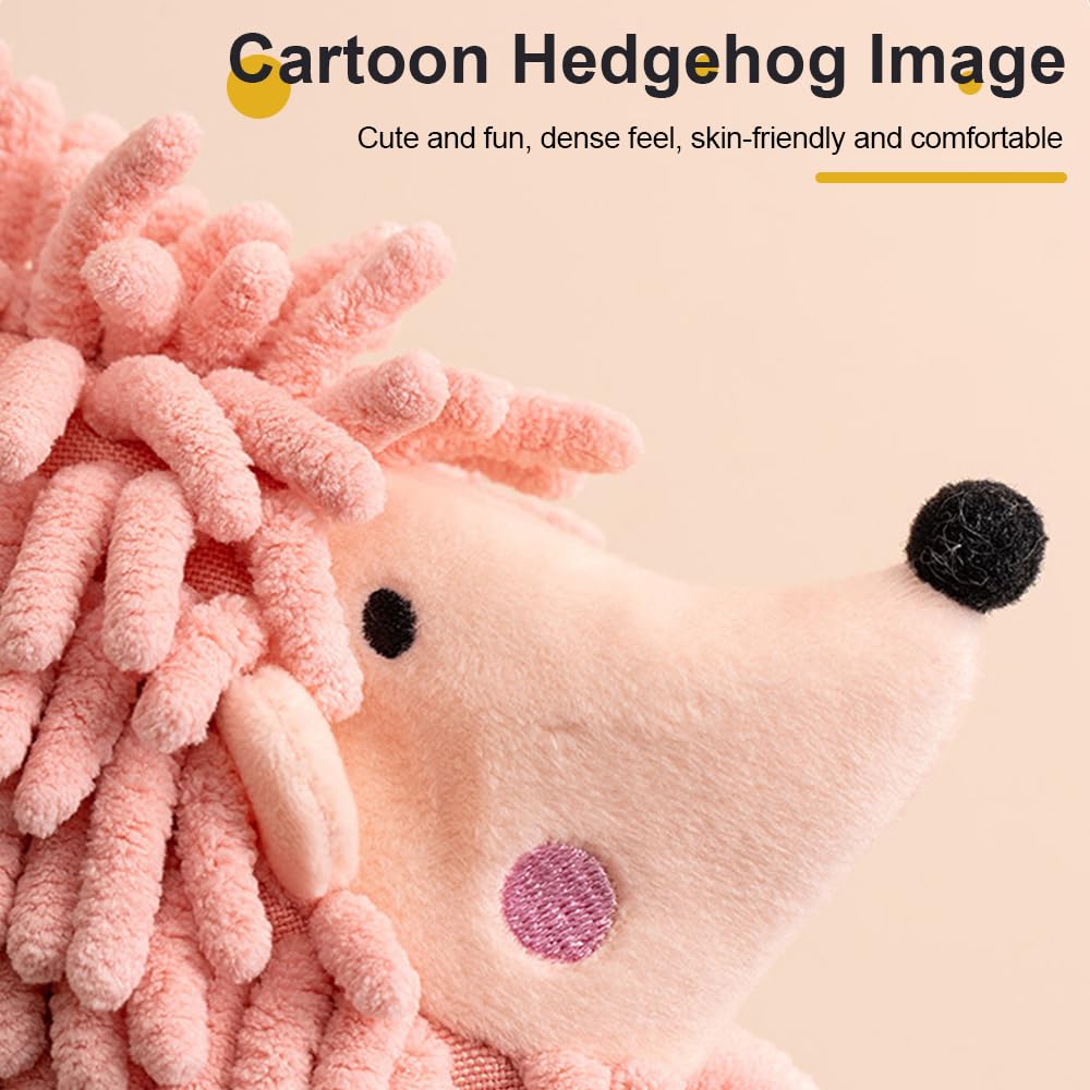 MiOYOOW Fuzzy Ball Hand Towel, Fluffy Hedgehog Ball Towel, Quick Dry Decorative Hand Towel for Bathroom Kichten Toilet