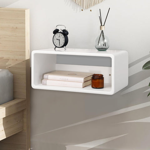 WDSHIYI Floating Nightstand Wooden, Bedside Table, Nightstand Shelf, Handmade, Wall Mounted Bedside Shelf