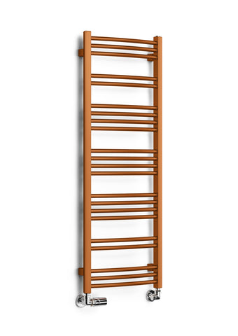 Terma Towel Rail (Cen./Heating), Steel, True Copper, 1149h x 400w [1405 BTUs t50]