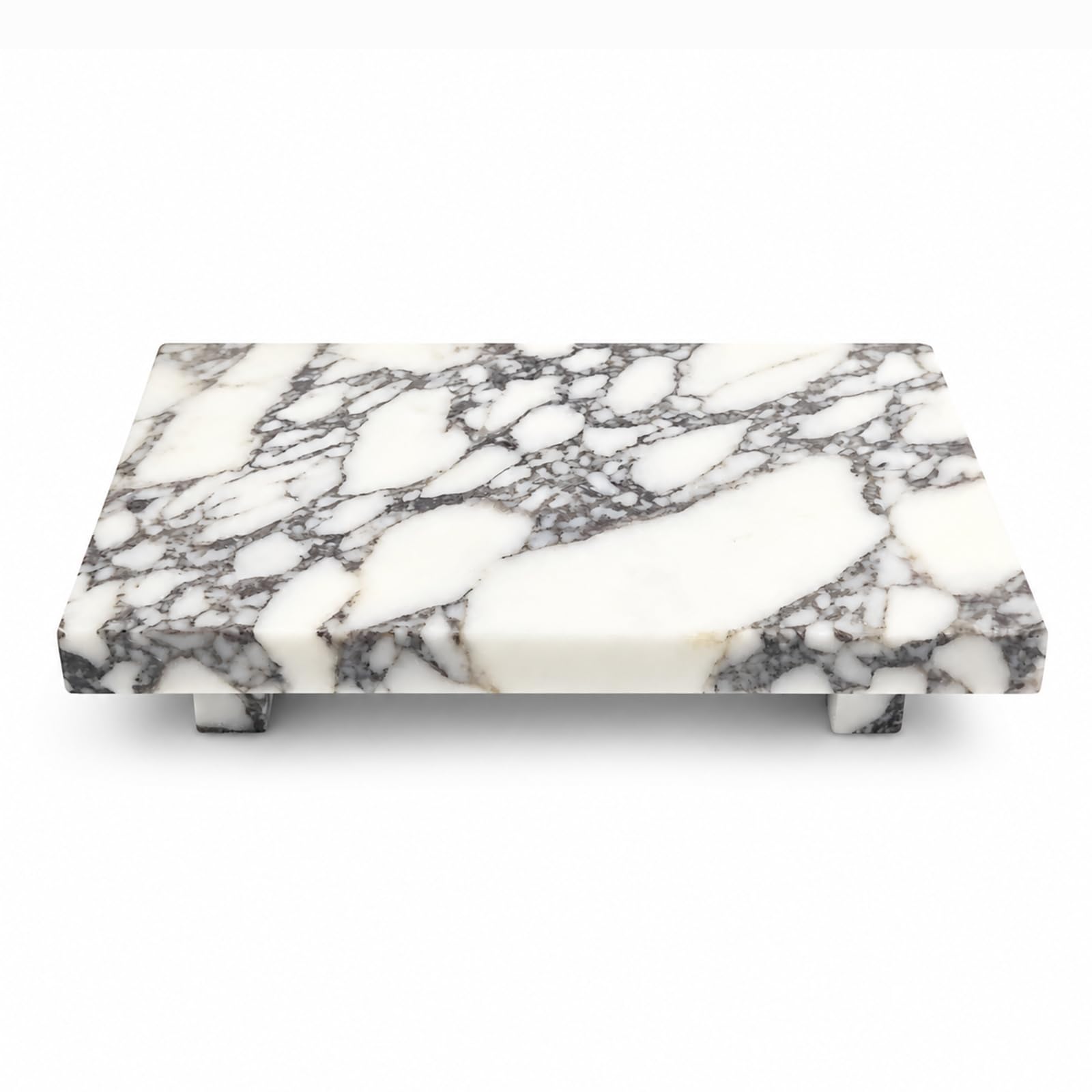 Marble Pedestal Tray for Perfume, Jewelry & Vanity Organizers