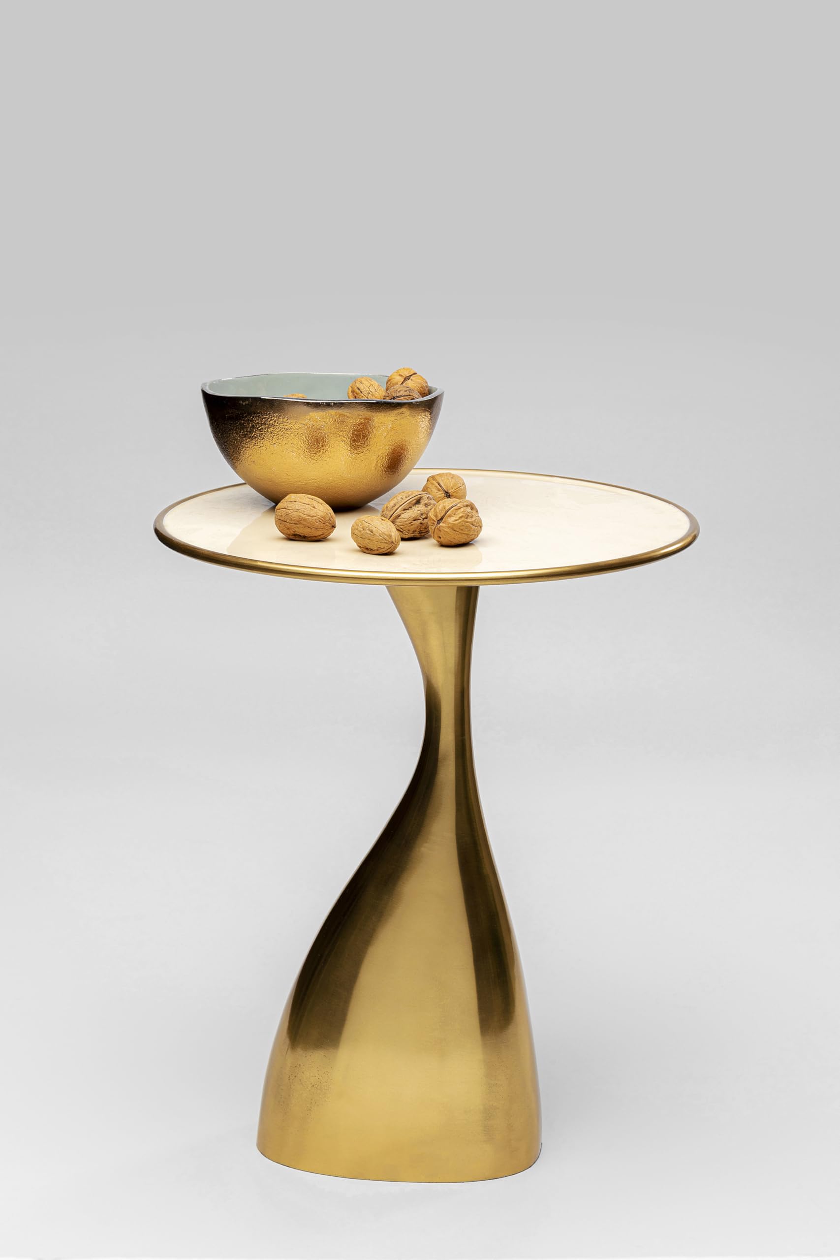 KARE Design Side Table Spacey, Gold, Round, 36 cm Diameter
