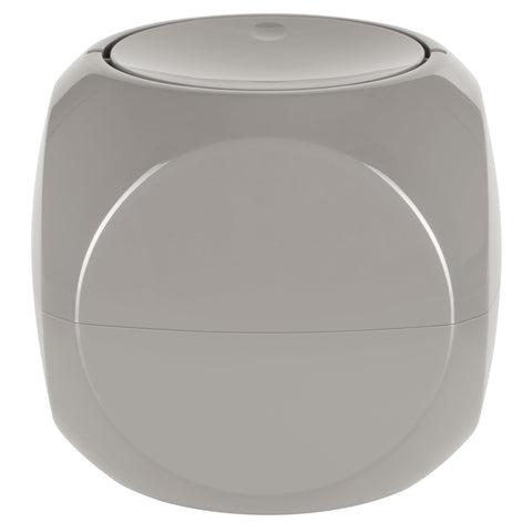 Spirella Dice 1 litre waste bin, table waste bin with swinging lid, taupe