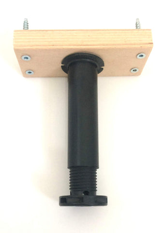 Polymat Adjustable Bed Centre Rail Support Foot Leg for Wooden Bed Double King Size (h=17cm to 29cm)