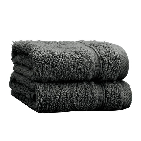 Catherine Lansfield Zero Twist Cotton 70x120cm Bath Towel Charcoal Grey