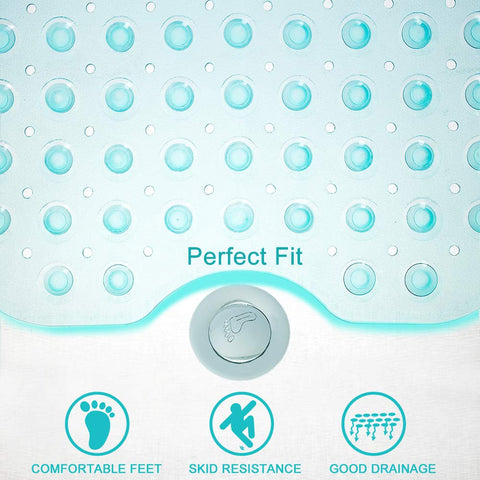 Tree Bud Extra Long Bathtub Mats for Shower Tub - Non-Slip Bath Mat Shower Mat with Suction Cups, Bath Tub Mat for Bathroom with Machine Washable