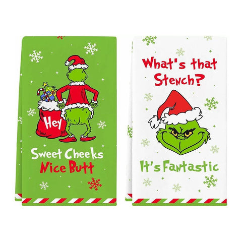 VITEVER Christmas Hand Towels Decorations, Decorative Christmas Kitchen Towels Dish Towels Decorations, Drying Towels Set Gift for Bathroom