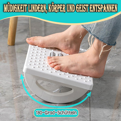 Cnwinu Foot Rest Under Desk,Ergonomic Adjustable Foot Rest Foot Stool with Massage Roller for Under Desk,Footrest Improved Pressure Relief