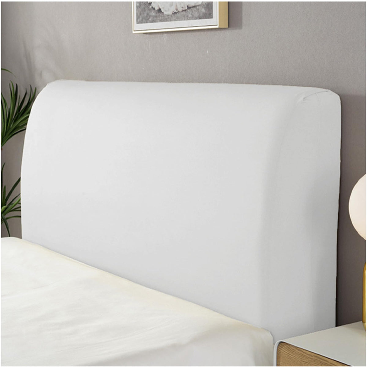 Stretch Headboard Cover, Bed Headboard Cover, Dustproof Headboard Wrap, All-Inclusive Bed Head Protector for Single/Double/King/Super King Bed