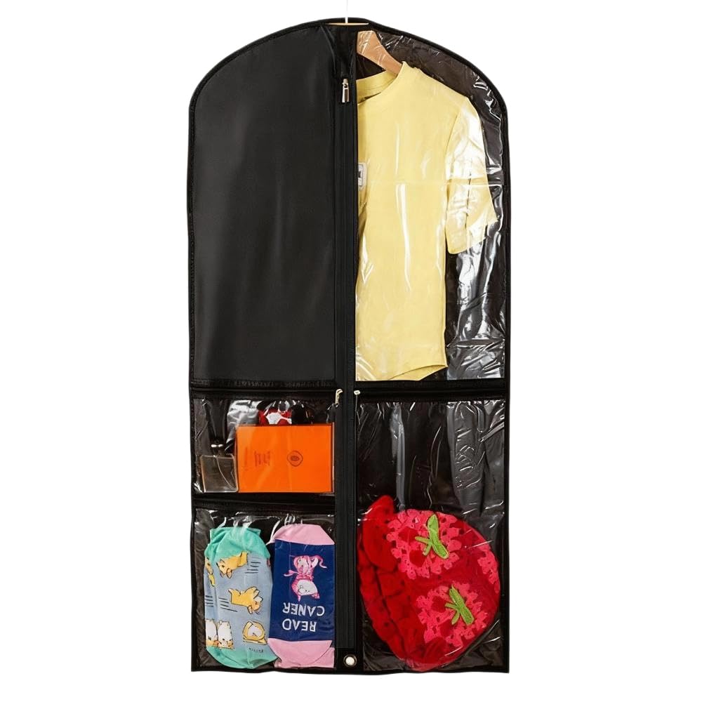 Dance Garment Bag for Kids, Foldable Costume Storage with Zipper, Waterproof Clothes Covers, Clothes Protector for Dresses & Suits