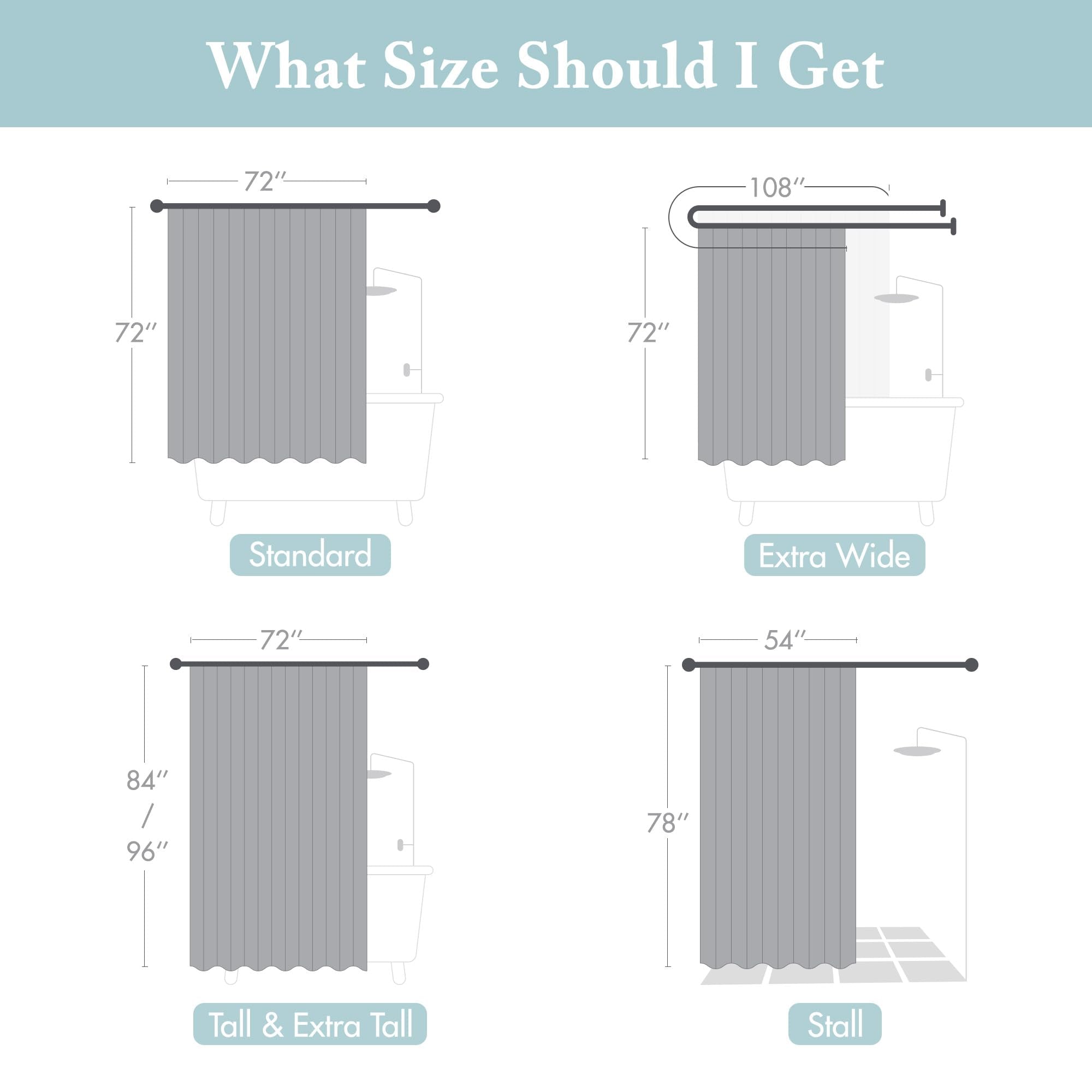 Madison Park Bathroom Shower Faux Silk Pieced Striped Modern Microfiber Bath Curtains, Polyester, Blue, 72" W x 72" L (Pack of 1)