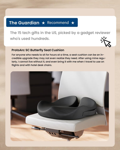 ProtoArc Ergonomic Coccyx Seat Cushion for Office Desk Chair