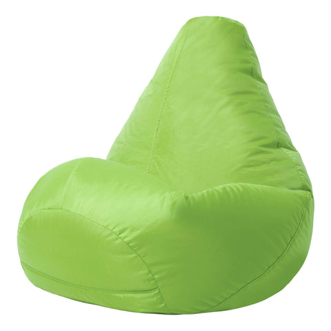 Bean Bag Bazaar High Back Recliner Bean Bag Chair, Lime Green, Indoor Outdoor Beanbag, Water Resistant Fabric, Large Beanbag with Filling Included