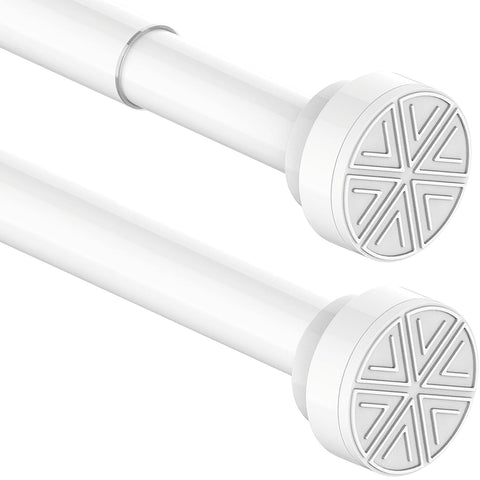 Shower Curtain Pole Extendable Tension Rods for Curtains Curtain Poles No Drilling Shower Curtain Rail Extendable Pole for Bathroom, Window, Door