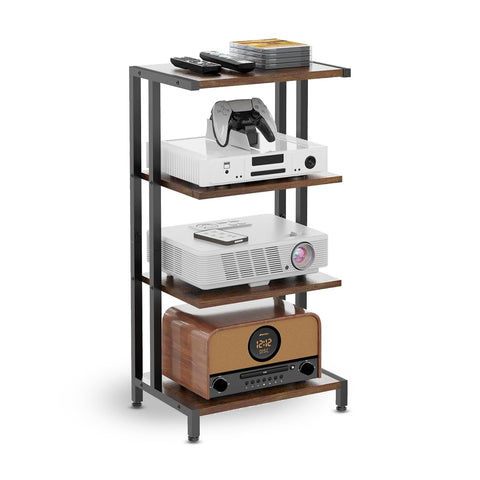 Hocomay HiFi Stand With Storage Shelf - 4-Tier - 28D x 42W x 81H cm