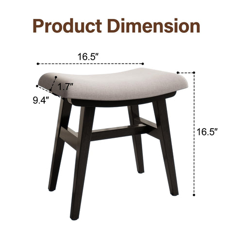 YQJJGL Dressing Table Stool Comfortable Vanity Stool Simple Padded Stool Chair for Makeup Desk Easy-To-Install Bedroom Chair Stool Suitable for