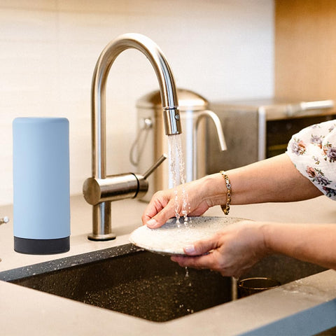 240ml Soap Squeezer, Non-Drip Dispenser for Washing Up Liquid Soap Dispenser Manual Pump, Squeezable Refillable(Blue)