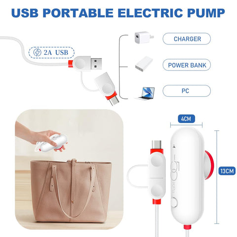 Vacbird Vacuum Storage Bags with Electric Pumps for Travel, 9 Pack