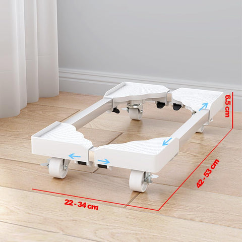 Niciksty Adjustable Computer Tower Stand with Lockable 360° Rolling Casters