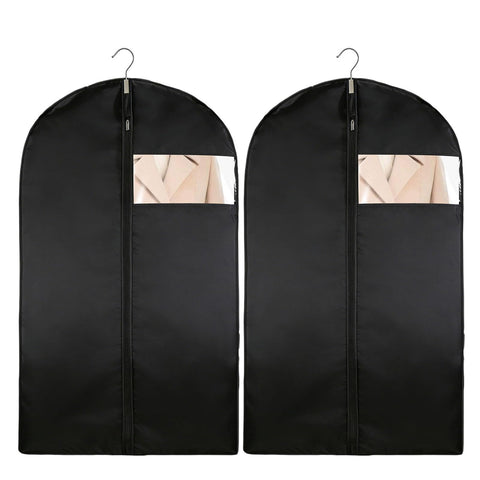 2 Pack Suit Covers for Men with Zipper,Suit Bags for Men,60 * 100 cm Foldable and Dustproof Suits Carriers for Man,Easy to Store,Reusable Clothes