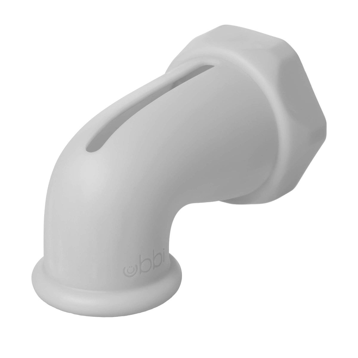 Ubbi Bath Spout Safety Guard, Soft Silicone Spout Cover for Baby Bath Time, Must Have Bath Time Accessory, Grey, Large Tap Protector