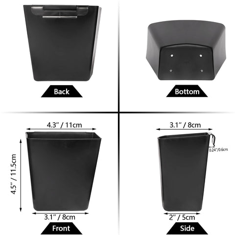 AYVANBER 6 Pack Hanging Cup Holder for Rolling cart Accessories Hooks Little Hanging Buckets Hanging Storage Bins Craft Supplies for Rolling Utility