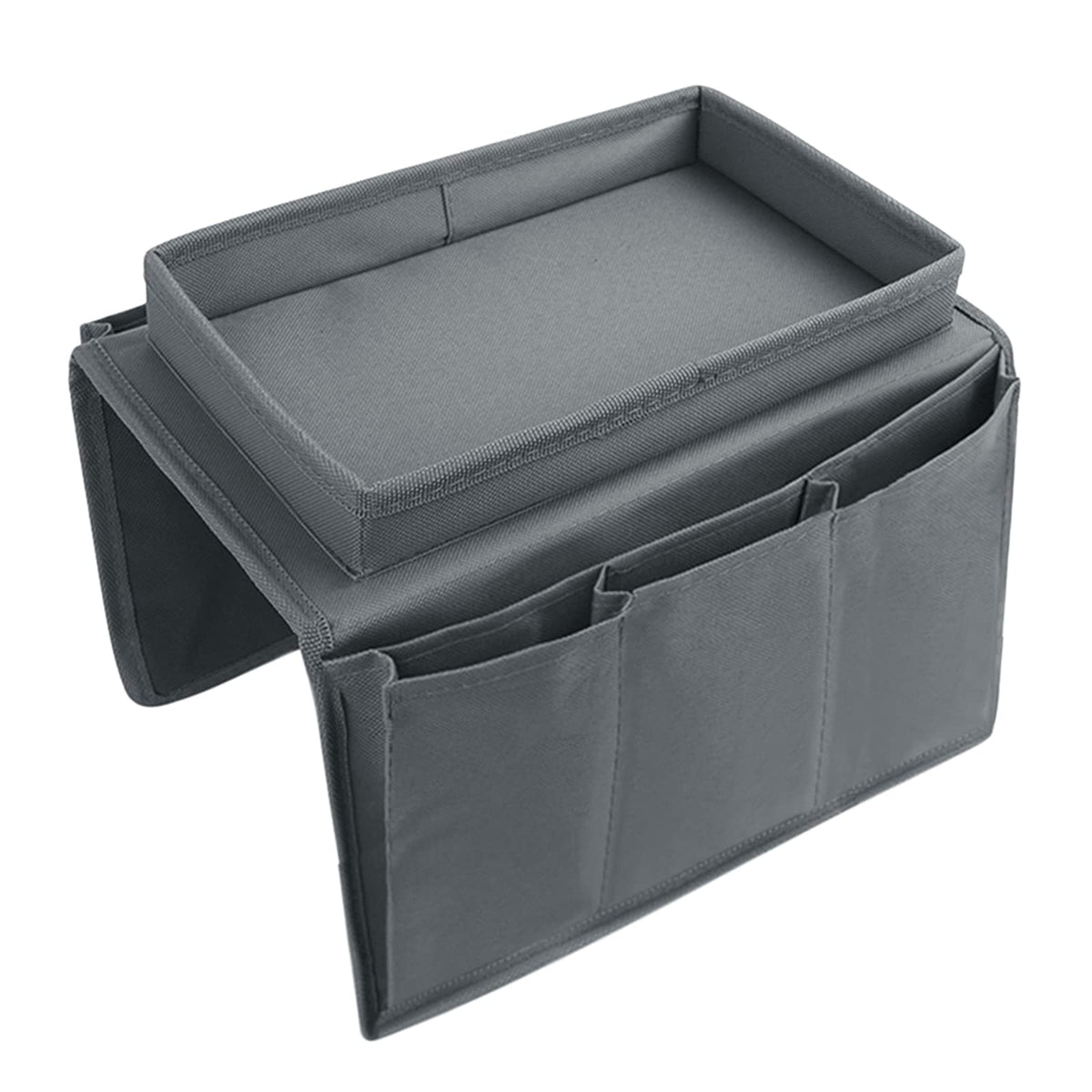 Faxianther Sofa Armchair Organiser Couch Arm Rests Storage Bag Tidy Table bedside Chair Caddy with Snacks Tea Cup Holder Tray Magazine Books Remote