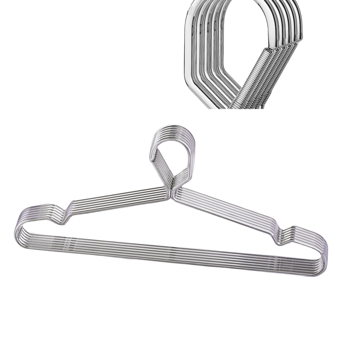 Trrcylp 4mm Lockable Coat Hangers Heavy Duty Windproof Clothes Hangers