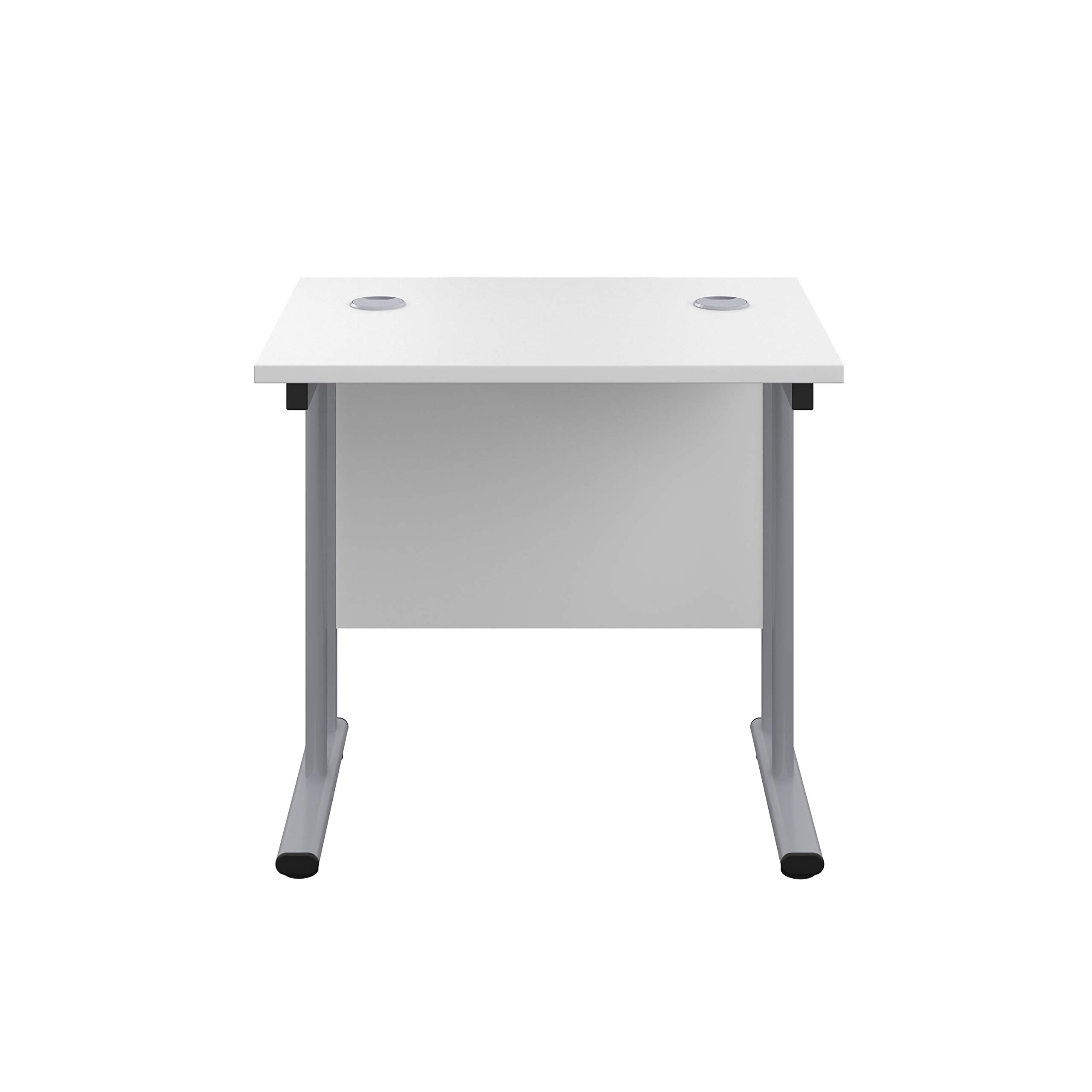 Office Hippo Heavy Duty Rectangular Cantilever Office Desk, Home Office Desk, Office Table, Integrated Cable Ports, PC Desk For Office or Home