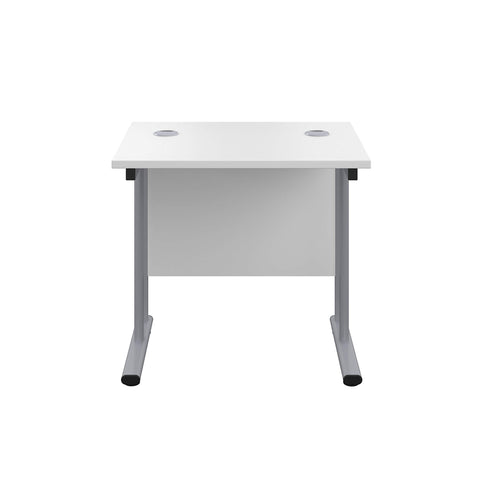 Office Hippo Heavy Duty Rectangular Cantilever Office Desk, Home Office Desk, Office Table, Integrated Cable Ports, PC Desk For Office or Home