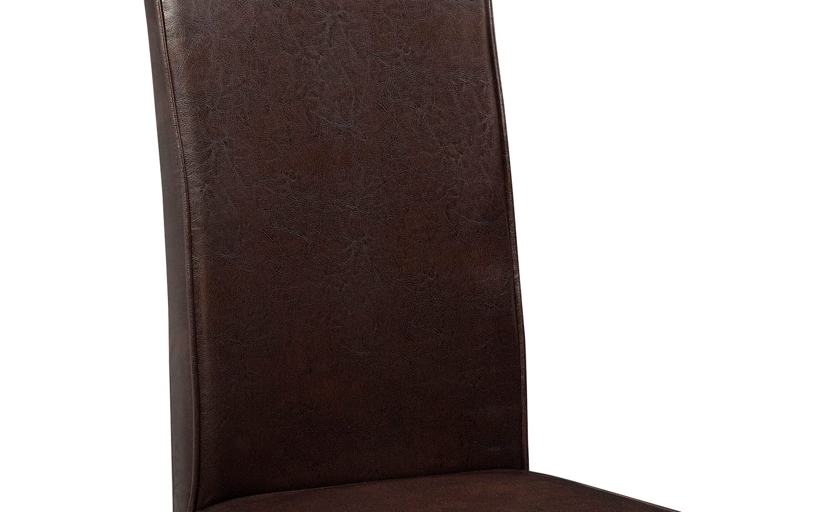 Julian Bowen Hudson Dining Chairs, Set of 2, Brown - H95.5 x W44 x D56cm