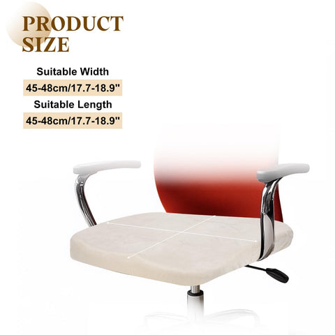 sourcing map Office Chair Cover, Stretchable Soft Rotating Chair Slipcover Washable Desk Computer Seat Cover Protector for Office Home, L(45-48cm)