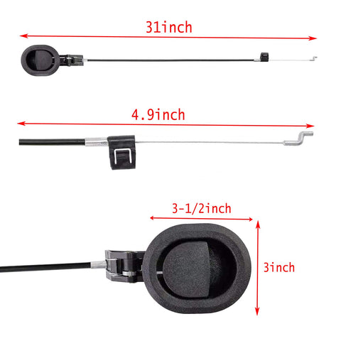 xocome Universal Sofa Chair Recliner Release Pull Handle Replacement Parts with Cable Metal Couch Style Pull Chair Release Handle fits Ashley and