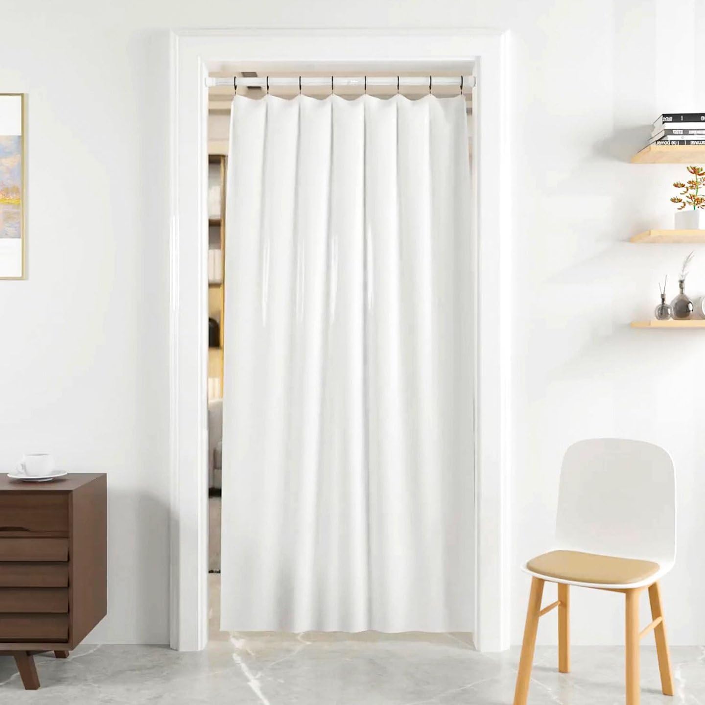 Shower Curtain Pole Extendable No Drill Curtain Poles Extendable For Windows Bathroom Wardrobe Kitchen Closet Door Silver 67-90CM