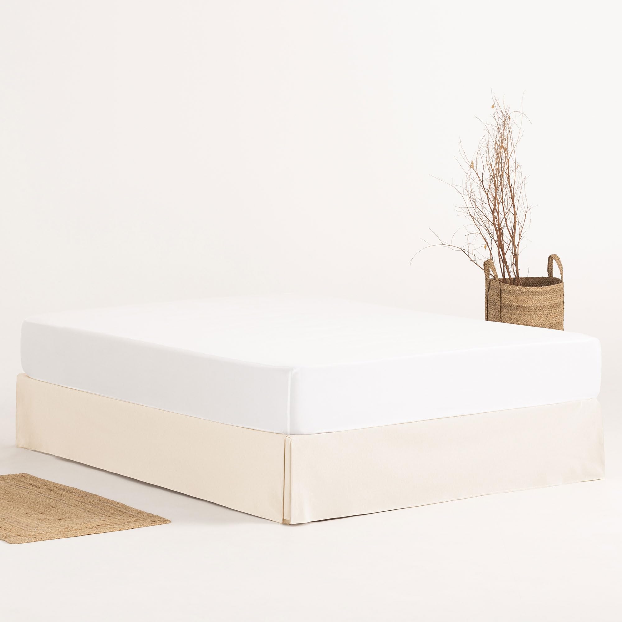 Base Cover 150 x 190/200 cm Bed Base Cover 150 cm – Ecru
