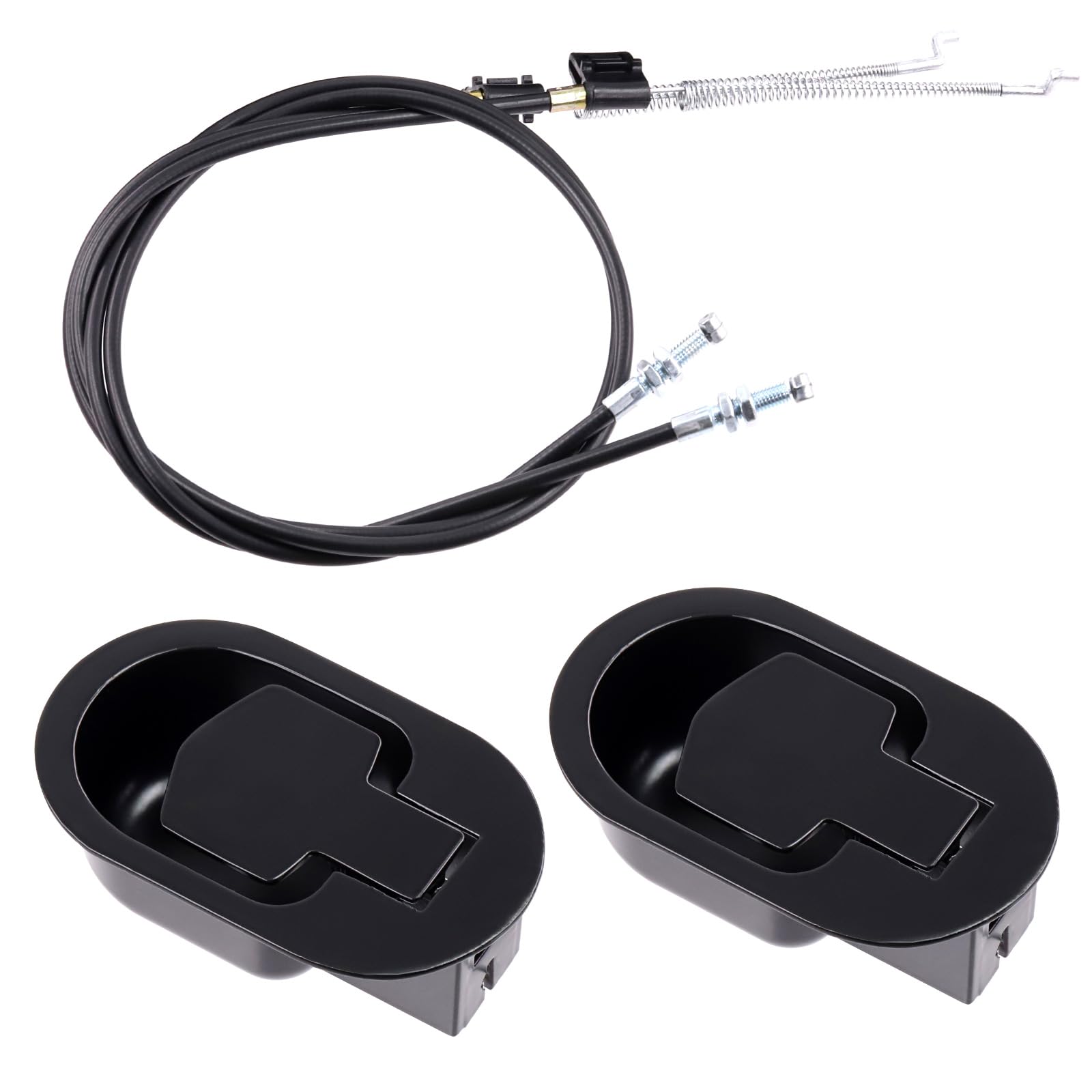 Rustark 2 Sets Metal Recliner Replacement Parts with Cable, Universal Recliner Release Pulls Handle Replacement with Pulls Cable for Most Couch Style