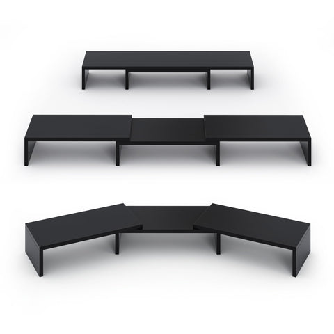ComfortCove Dual Monitor Stand Riser, Monitor Stand, Black