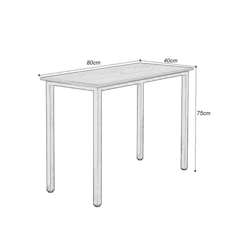 sogesfurniture Compact Computer Desk PC Laptop Table, Simple Home Study Table Writing Desk for Student, Multipurpose Workstation Office Meeting Table