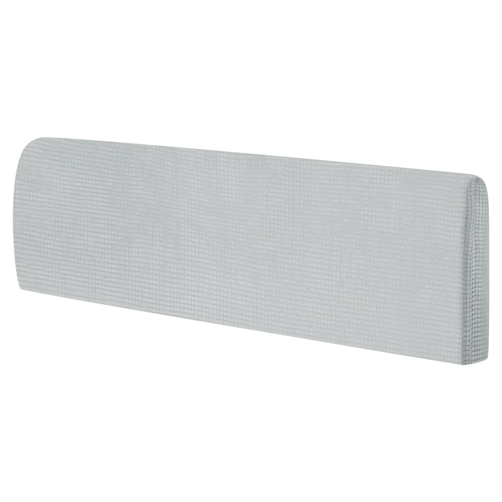 Sourcing Map Stretch Bed Headboard Slipcover, 1.8m Dustproof Protector Cover, Jacquard Furniture Cover for 1.7-1.9m Headboard, Grey