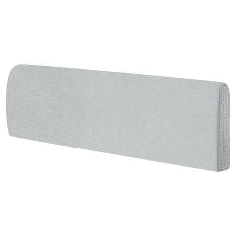 Sourcing Map Stretch Bed Headboard Slipcover, 1.8m Dustproof Protector Cover, Jacquard Furniture Cover for 1.7-1.9m Headboard, Grey