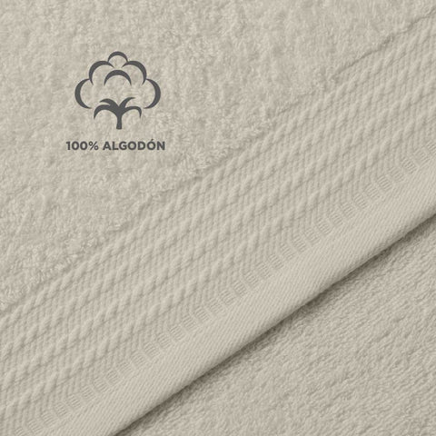 Degrees home - Set of 2 Bidet Towels - Bath Towels - Small Towels - 100% Cotton - 480 g/m² - Dimensions 30 x 50 cm, Beige
