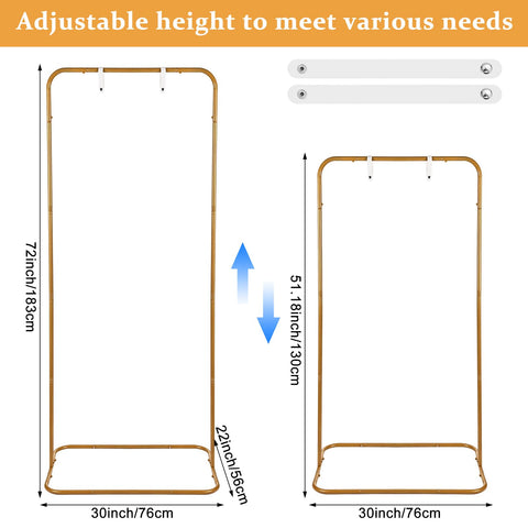 YEXEXINM Wedding Sign Holder Adjustable Height Black Metal Welcome Sign Stand with 4 Leather Hanging Straps Heavy Duty Easel Stand for Seating Charts