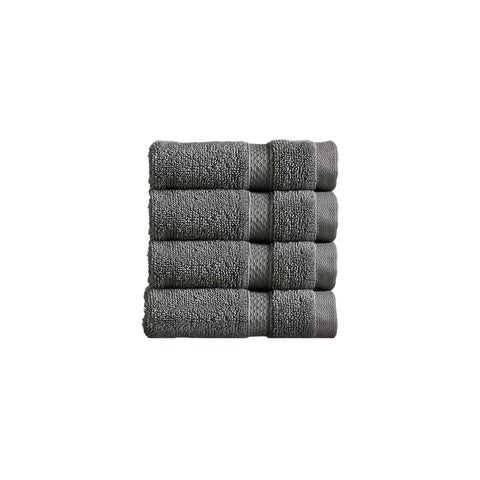 Christy Chroma Face Cloths Set | Pack of 4 | Soft Velvety Smooth Bathroom Flannels | Bold and Bright | Face and Body Wash Cloths | 100% Cotton