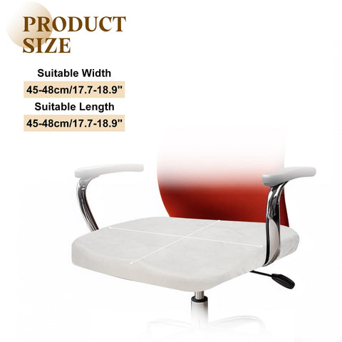 sourcing map Office Chair Cover, Stretchable Soft Rotating Chair Slipcover Washable Desk Computer Seat Cover Protector for Office Home, L(45-48cm)