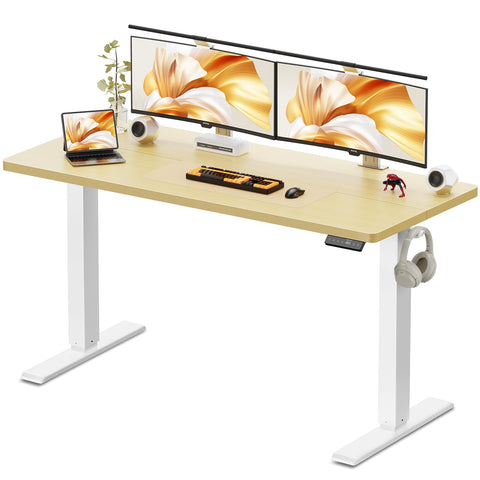 WALKINGDESK Electric Standing Desk, 140 x 60 cm, Oak