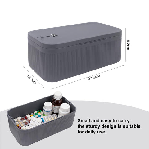 DingGreat Lockable Storage Box with Combination Lock - Secure Small Lock Box for Medicine, Snack, Phone, Fridge & Travel - BPA-Free, Odor-Proof
