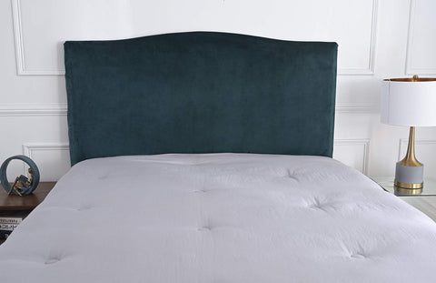 Meigeh Bed Headboard Cover Velvet Headboard Slipcovers Stretch Headboard Protector Headboard Cover for single double king size beds