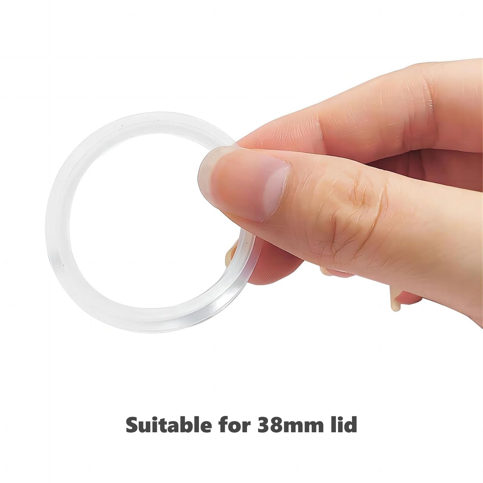 2pcs O-Rings Seal Rubber Gasket, Bathroom Sink Drain Plug Stopper Rubber Seal Ring, Sink Gaskets Bath Plug for Bathroom 31.5/38mm(Transparent)