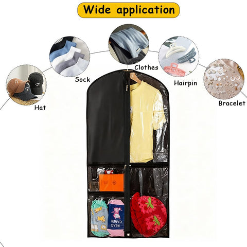 Dance Garment Bag for Kids, Foldable Costume Storage with Zipper, Waterproof Clothes Covers, Clothes Protector for Dresses & Suits