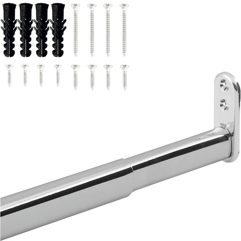 extendable wardrobe tube, 40 - 60 cm, telescopic rod, sturdy niche rod, clothes rail